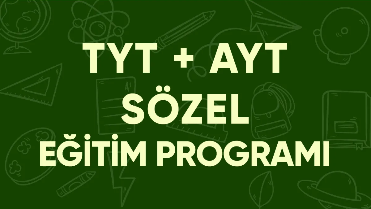TYT + AYT Sözel Eğitim Programı